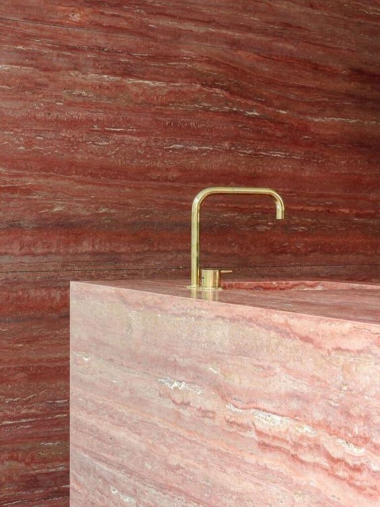 Red Travertine Marble in Kishangarh
