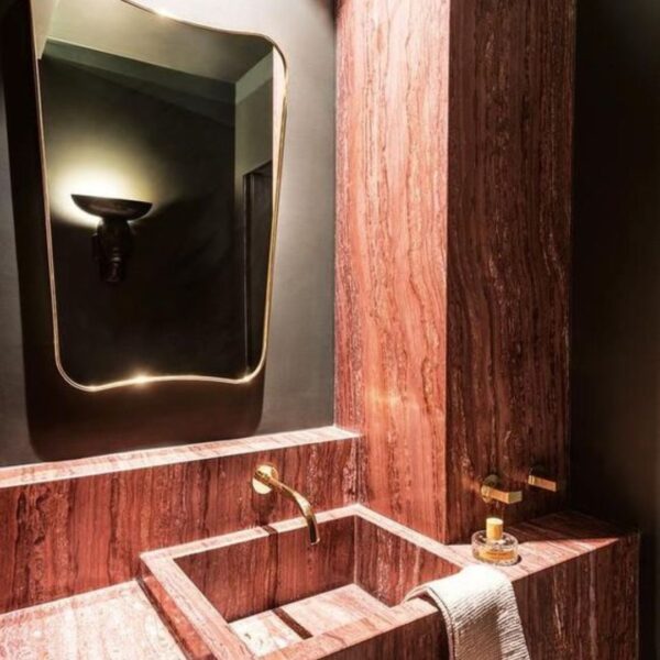 Red Travertine Marble