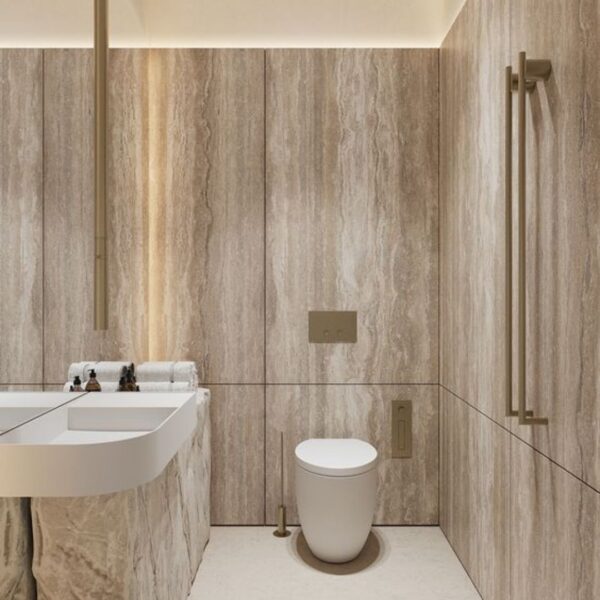 Titanium Travertine Marble